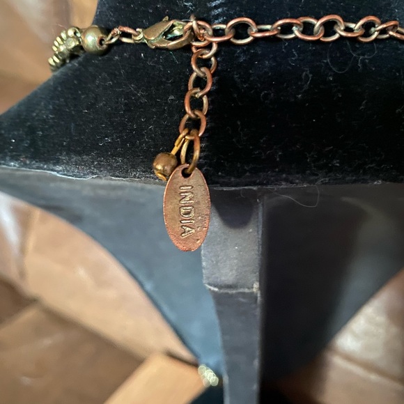 Vintage Tanjore India twist bead 24” Necklace - Picture 2 of 5